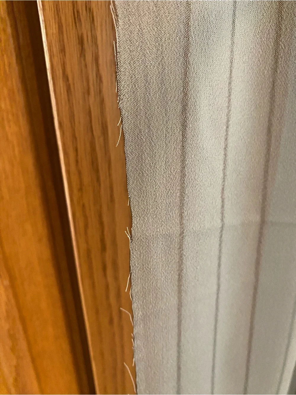 Makenzie Voile Sheer Curtains 4 Panels 54Wx63L Slate Gray Pinstripe Rod Pocket